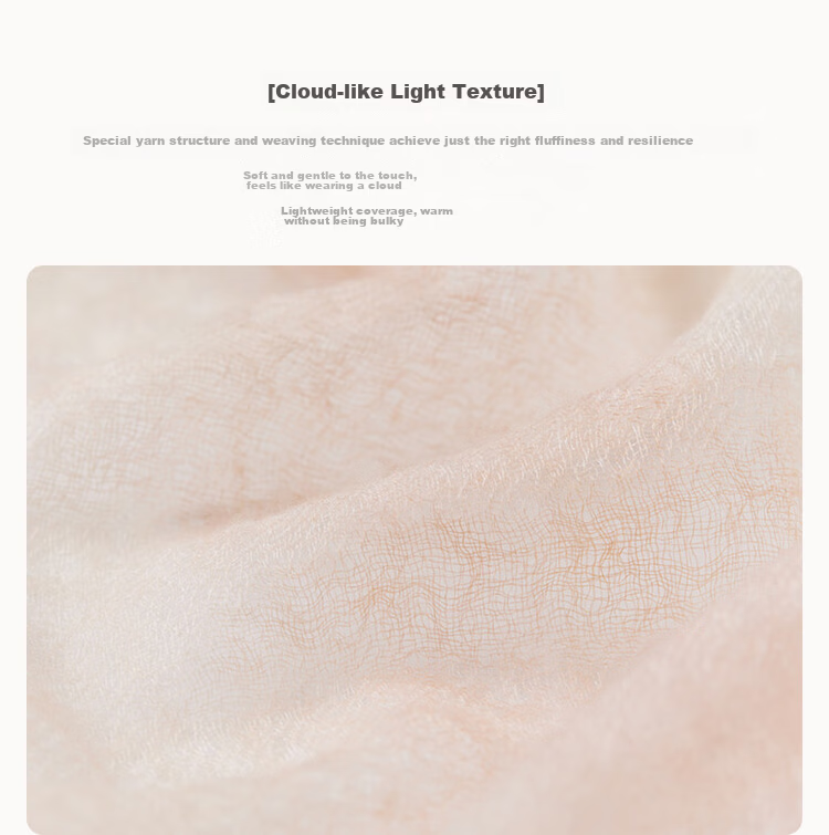 JIUMU 100% Cashmere Fine-Spun Cloud Mist Yarn Finger Ring, Fleece Outer Wrap, Large Shawl Scarf, Gift for Teachers And Mothers 5