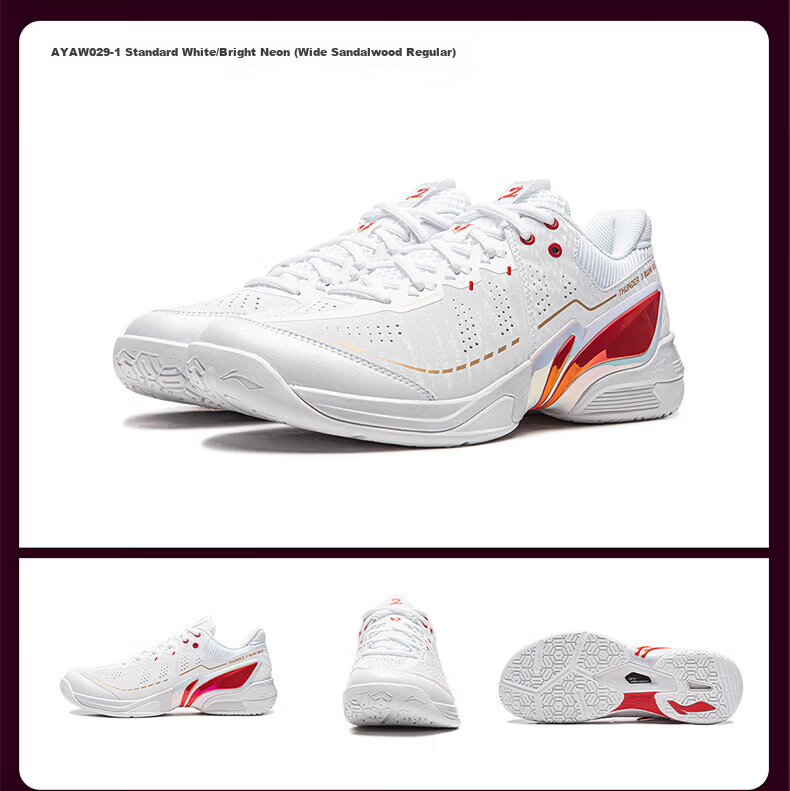 LI-NING Thunder 2 PRO Badminton Shoes Professional Lightweight Stable Rebound Durable Non-Slip Cushioning Men's Sports Shoes 14
