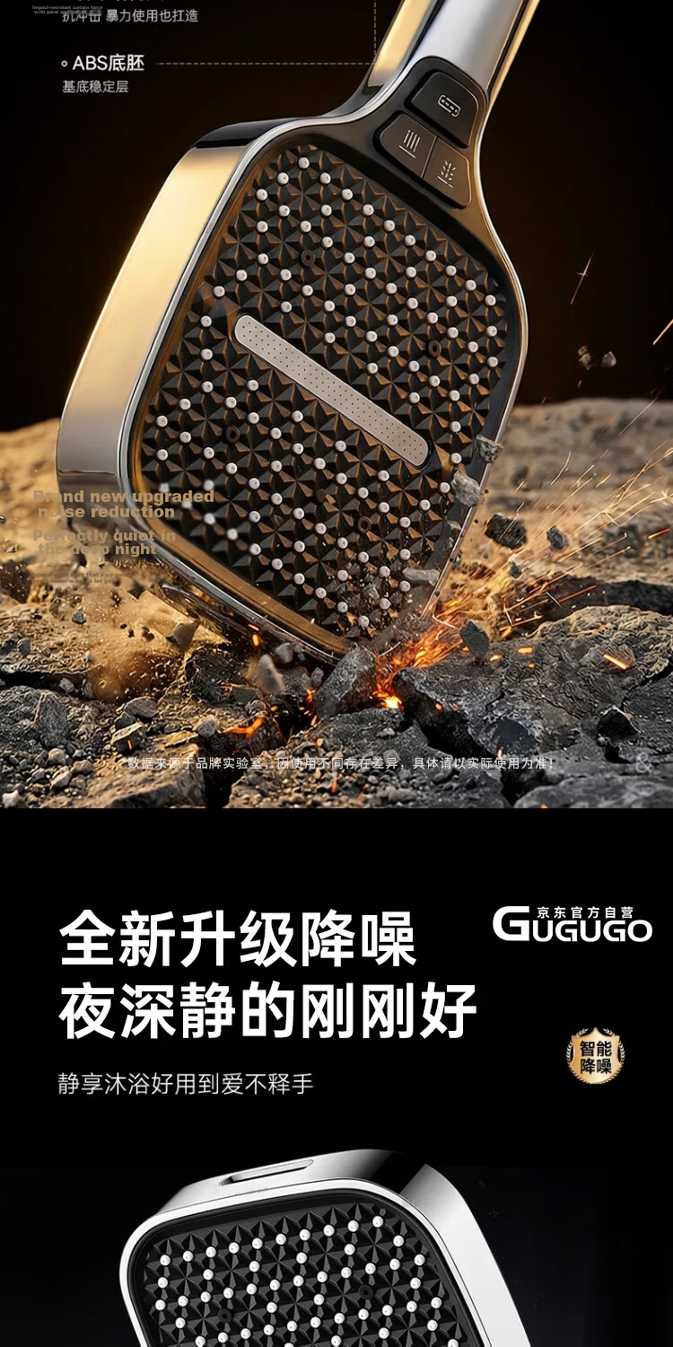 GuGuGo [Seiko] High-Pressure Shower Head Set with Hose, New Powerful Water Flow, Bathroom Heater Spray Head 13