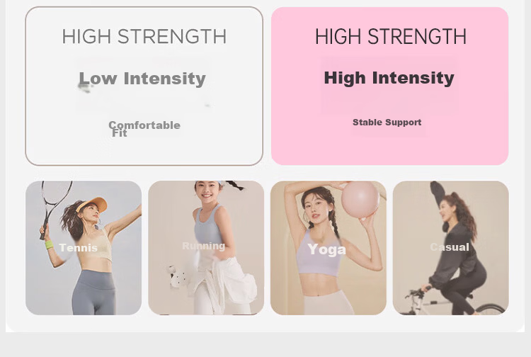 Langsha 2-Pack Developmental Girls Sports Bras Large Size Student Correction Posture Shockproof Seamless Vest Bra 3