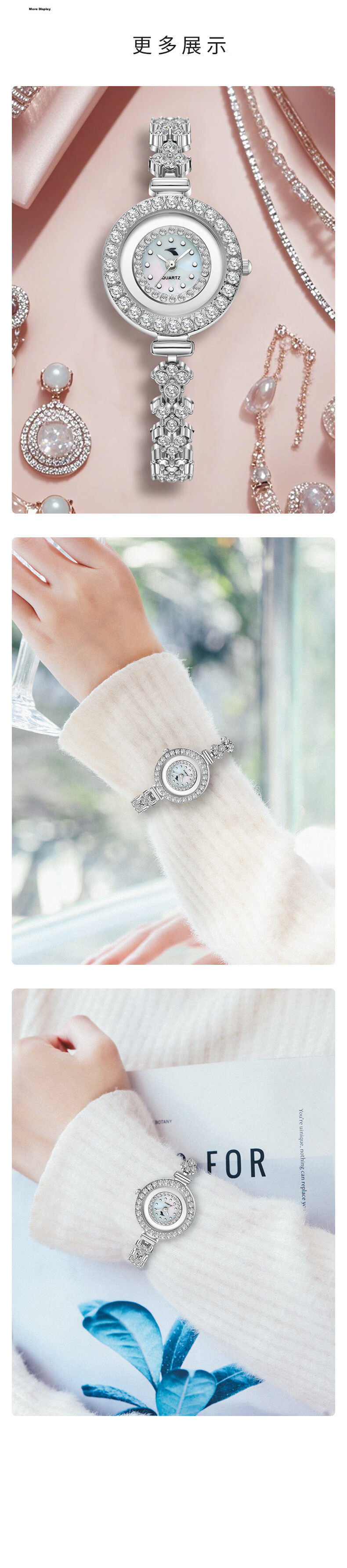 361° Mermaid Watch for Women Luxury Small Dial Anniversary Gift Birthday Present for Girlfriend Wife Ladies Wristwatch 3