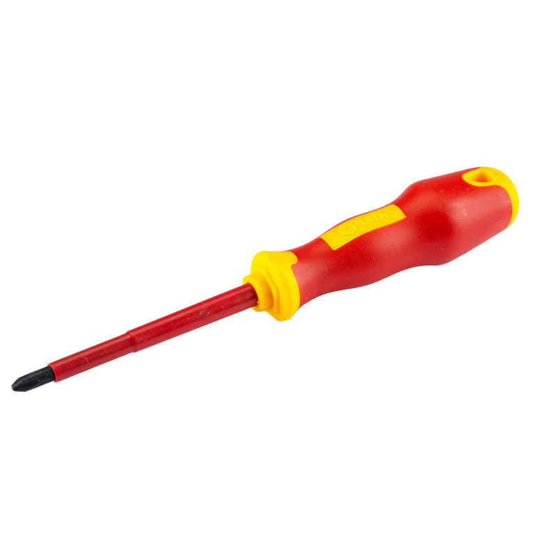 Shida T Series Double-Color Handle Cross Insulated Screwdriver, PH2x100MM, 61223