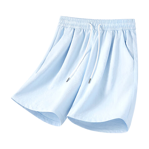 Jeanswest Women's Summer New Fashion Versatile Cool Milk Fabric High Waist Slim A-Line Shorts