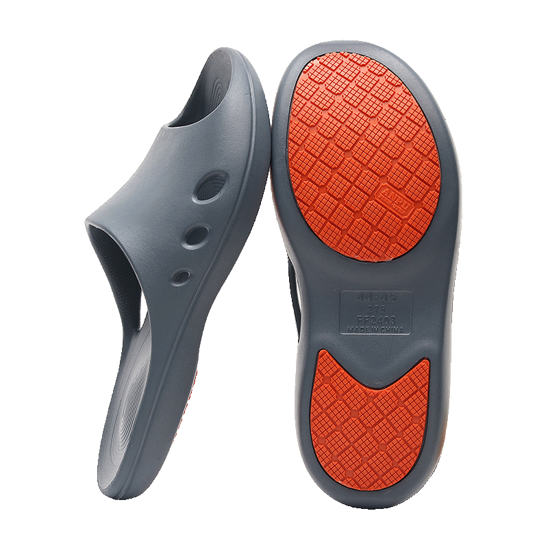 XGGC Elderly Non-Slip Slippers for Men, Bathroom Shower-Specific, Maternity, Summer, Large Size, Indoor Sandals for Women, Purple, Size 40-41