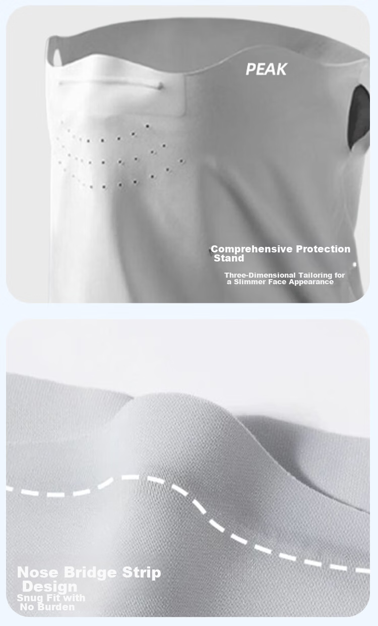 Peak Sun Protection Face Mask Hooded Ear-Hanging Outdoor Fishing Cycling Windproof Breathable UV Protection Eye Neck Face Bikini 13