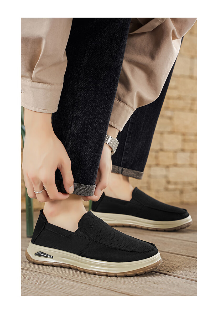 Warrior Official Slip-On Men's Shoes Summer 2026 New Breathable Mesh Dad Old Beijing Cloth Shoes Khaki Size 39 11
