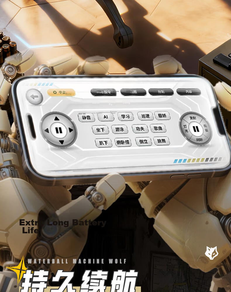 Dimoarch Kids Toy 3-8-12 Years Boys Robot Dog Special Ops Wolf Smart AI Programming Birthday Gift Remote Control Car 15
