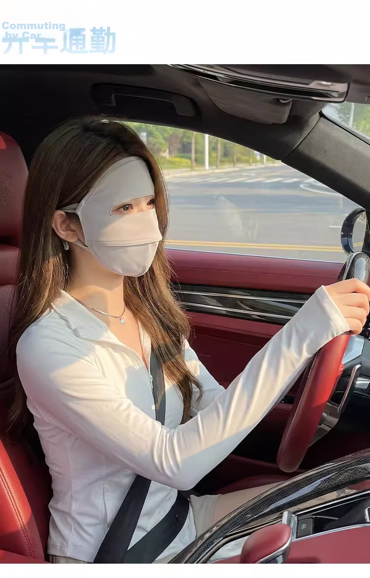 XUEXIMAN Ice Silk Sun Protection Face Mask for Women, Cool And Breathable Full Face Mask, UV Protection, Face-Shaping, Lightweight Face Cover 13
