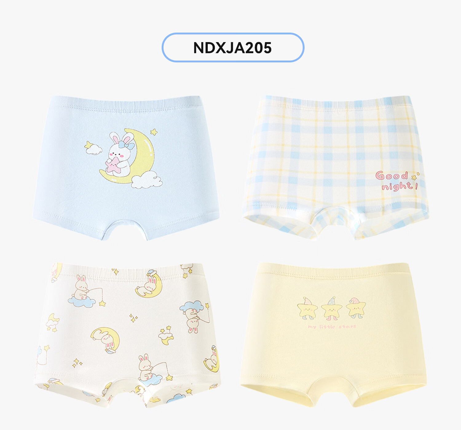 Niduoxiong Girls' Underwear, Children's Pure Cotton Boxer Briefs, Baby Girl Shorts, Mid to Big Kids' Panties, Comfortable for Girls' Private Parts 36