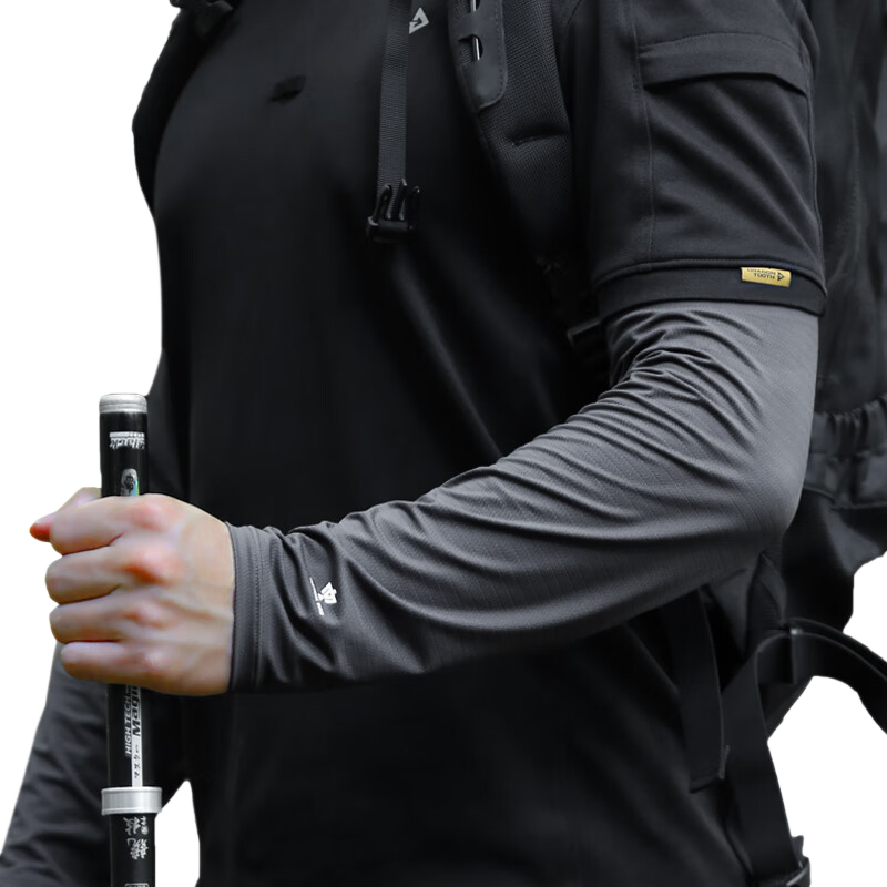 ZHANSHUNIAO Wide Brim | Loose Fit Sun Protection Ice Silk Sleeves for Men Summer UV Protection Arm Sleeves Large Size Cycling Driving