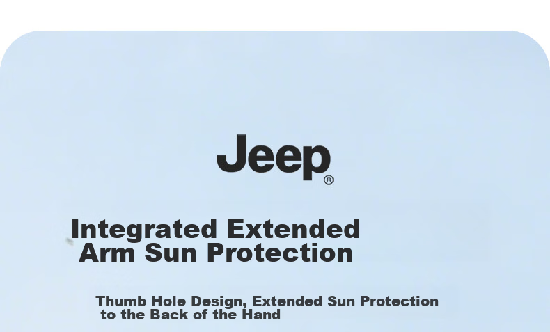 JEEP Men's Summer Thin Breathable Sun Protection Arm Sleeves Outdoor Cycling Driving Sunblock Sleeve Rock Gray 7
