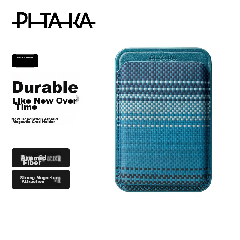 PITAKA Magnetic Aramid Fiber Card Holder Stand for Apple iPhone 17/16 Series MagSafe Portable Slim Wallet Card Case Moonrise