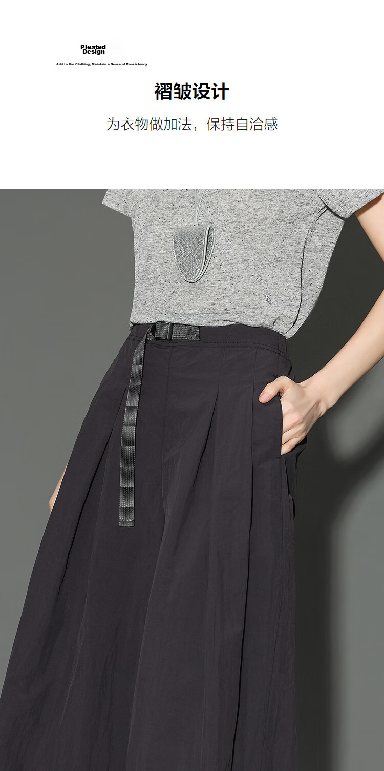 Demana [Three-Proof Black Technology] Spring Lightweight Sports Pleated Cropped Wide-Leg Slimming Casual Pants for Women Premium Feel 6