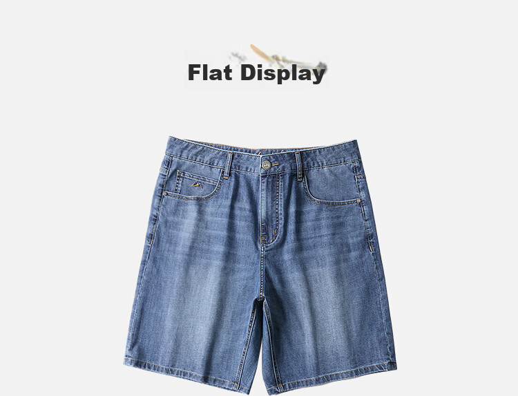 HLA Hailan Home Men's Denim Shorts 26 Mountain Series Five-Pocket Cool Summer Pants 17