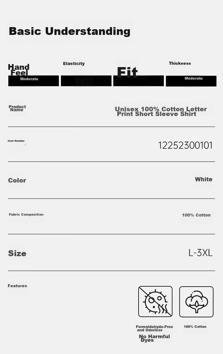 Yiershuang 100% Cotton Unisex Loose Fit Short Sleeve T-Shirt Large Size Sleepwear Undershirt Men 100% Cotton 14