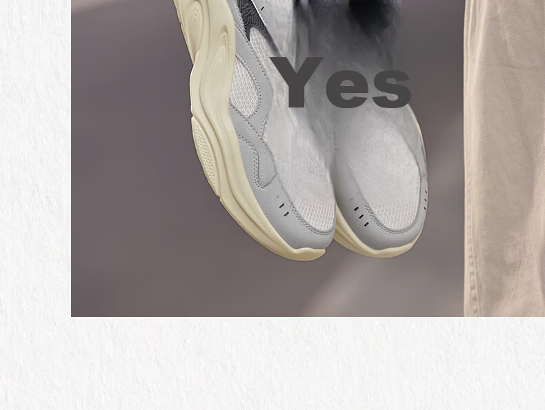 361° Men's Casual Shoes Summer Breathable Lightweight Commuter Sports Retro Versatile Dad Sneakers 672616781-4 24