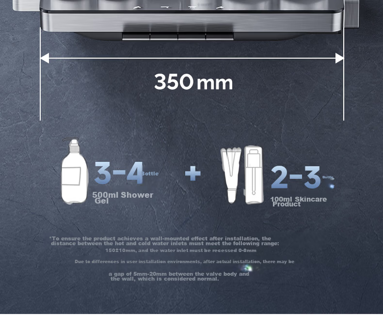 JOMOO Shower Faucet Set Piano Key Square Tube Curved Shower Head 36709-A66/HBS-1 27