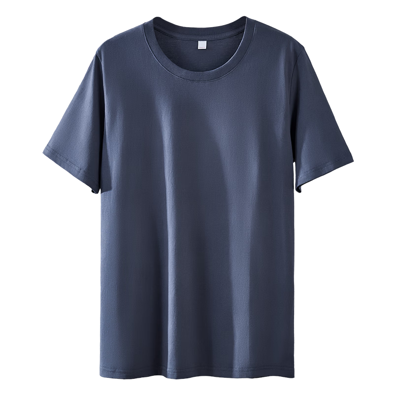 Yiershuang 100% Cotton Women's Short Sleeve T-Shirt Spring Summer Solid Color Round Neck Loose Comfortable Basic Top