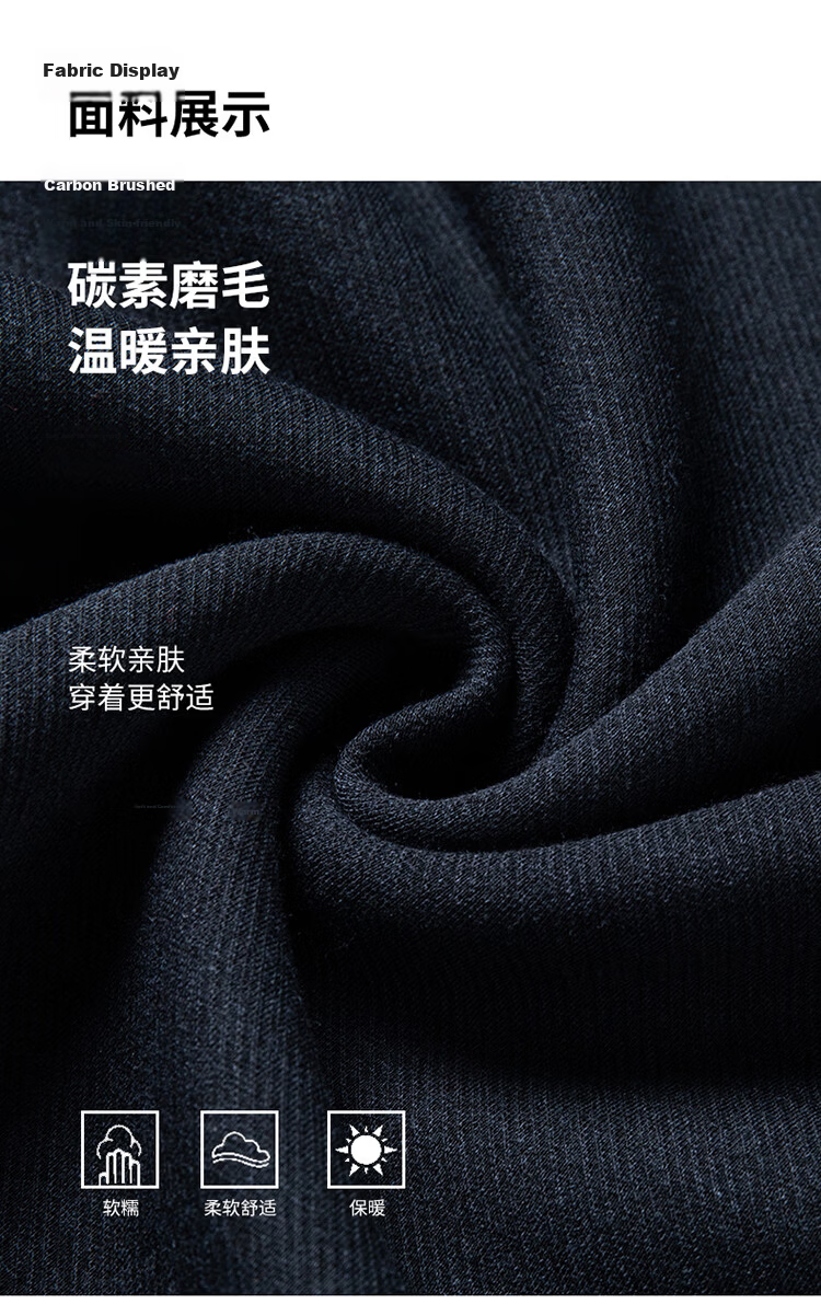 Edenbo Long Sleeve Fleece-Lined Polo Shirt Men Autumn Winter Warm Commuter Top Dark Blue 175/92A (XL) 6
