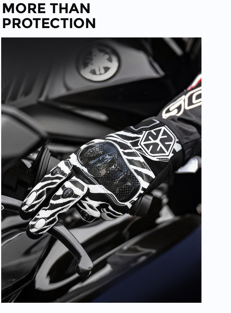 SCOYCO MC230 Motorcycle Gloves, Full-Finger Carbon Fiber Motorcycle Gloves, Anti-Fall, Wear-Resistant, Breathable, Suitable for Riding All Seasons, for Men And Wome 16