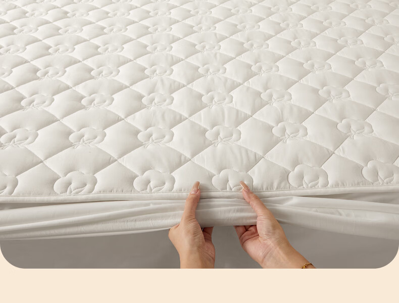 Boyang Home Textile 100% Xinjiang Cotton Mattress Pad Quilt All Cotton Washable Mattress Cover Shaojin Fitted Sheet Style 180*200cm 6