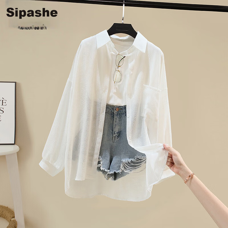 Cypress House 2026 Summer New Women's Design Sweet Spicy Sheer Korean Style Sweet Shirt Jacket