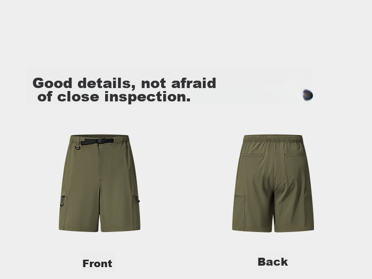 Bosideng Summer Casual Sports Sun Protection Shorts for Men UPF50+ Cooling Comfortable Outdoor Travel Shorts 10