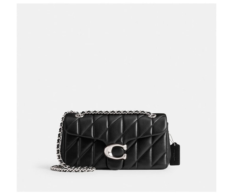 COACH Women's TABBY Medium Shoulder Bag Crossbody Bag Black CP150 Chic Gift 6