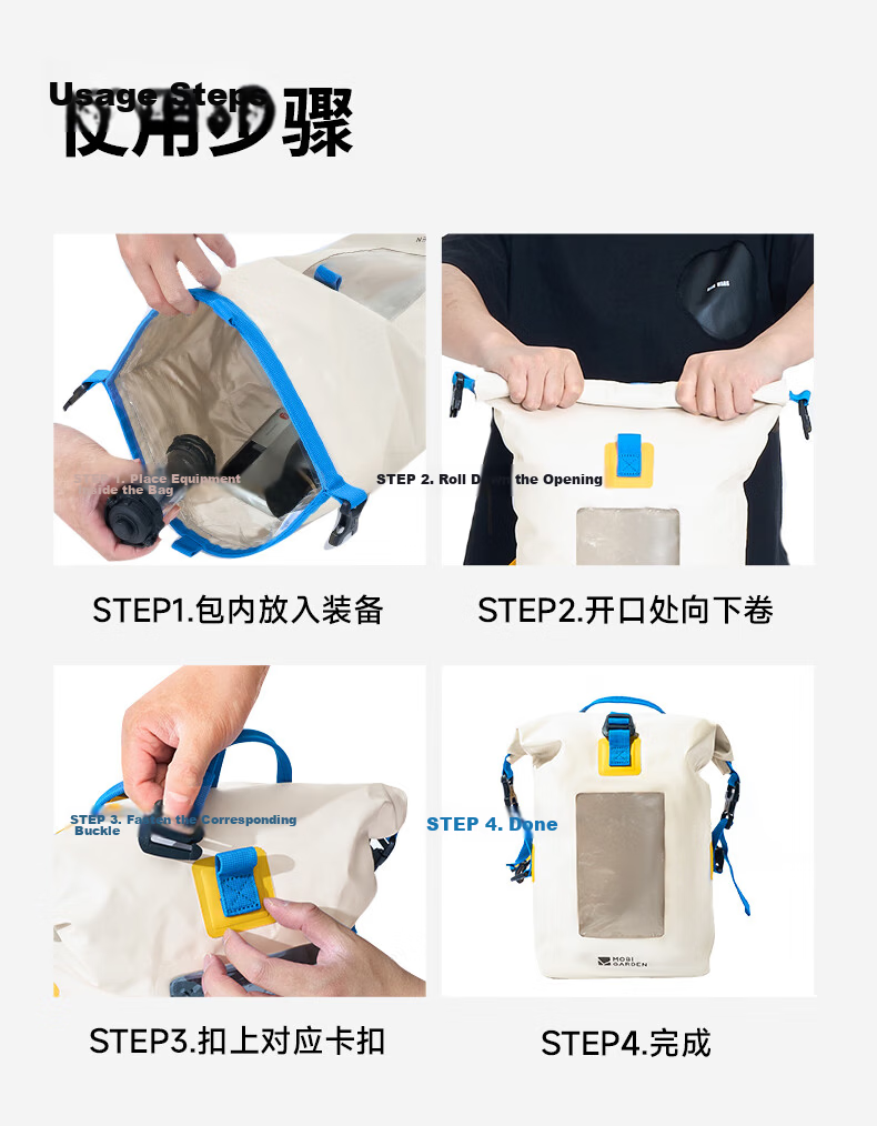 MOBIGARDEN Surf Waterproof Outdoor Camping Dry Bag Backpack Travel Hiking Storage Bag NX25691001 Sky Blue 20