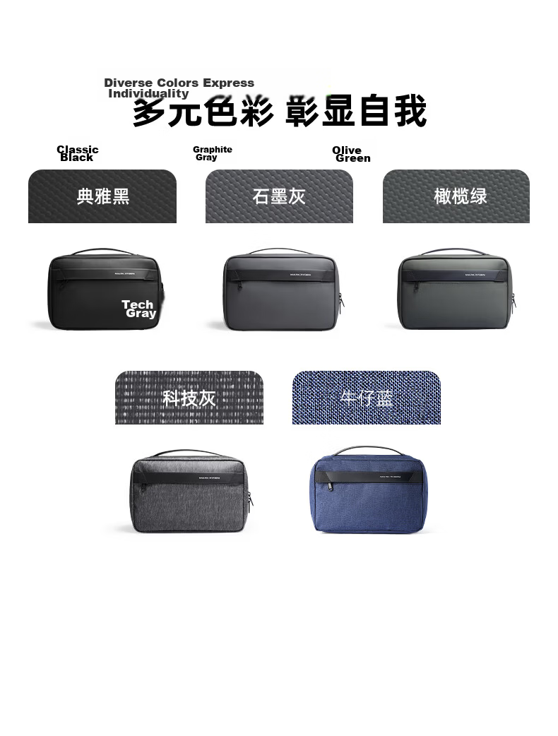 Marco Leiden Travel Bag Wet and Dry Separation Toiletry Bag Business Travel Gym Storage Organizer Foldable Waterproof Makeup Bag 7