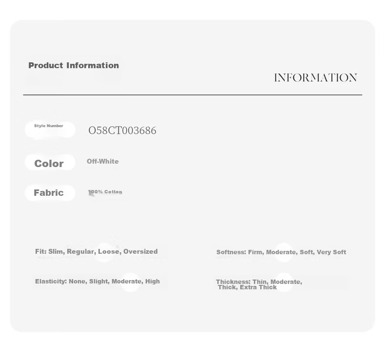 Olrain Simple Color-Block Pony Embroidery Casual Long Sleeve T-Shirt Women Spring Pure Cotton Crew Neck Top Off-White S 4