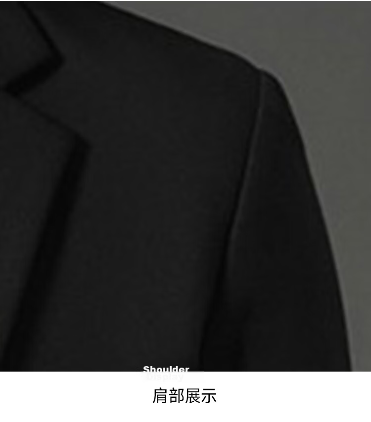 RED DRAGONFLY Men's Autumn Winter Slim Fit Business Formal Suit Two-Piece Black Blazer 2XL 21
