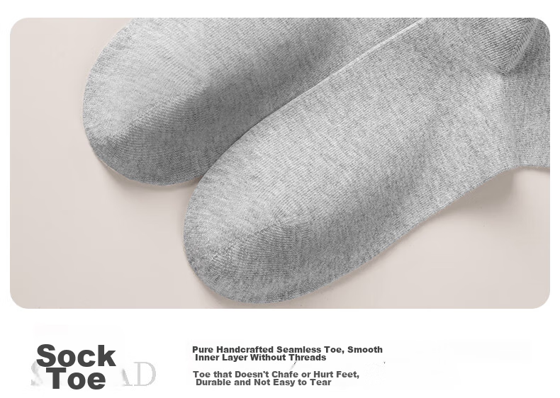 Pierre Cardin Men's Socks 100% Cotton Summer Antibacterial Odor-Resistant Mid-Calf Seamless Business Cotton Socks Gift Box 18