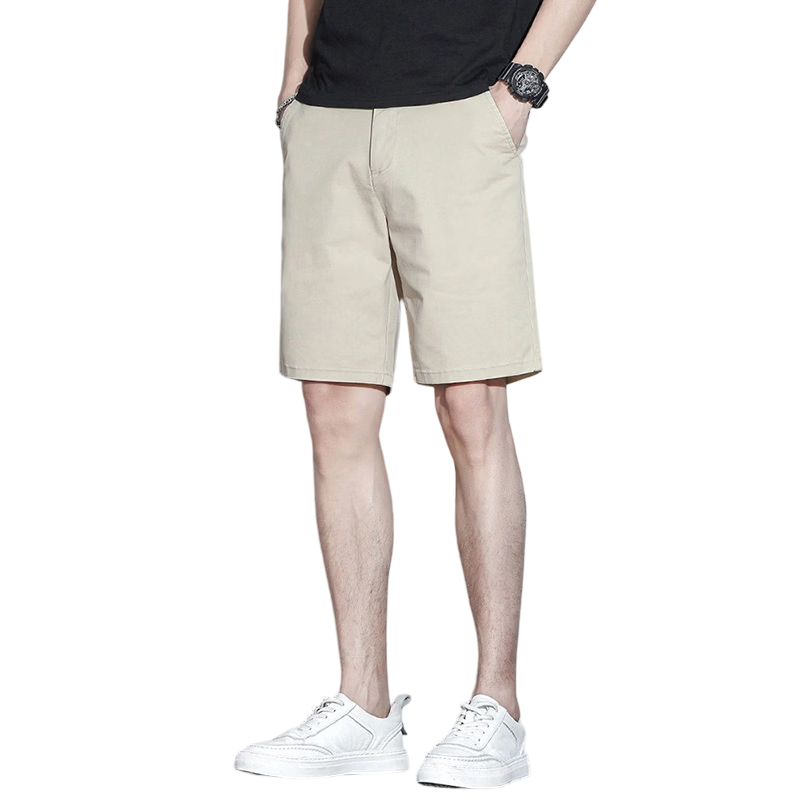 Pierre Cardin Men's Summer Shorts Lightweight Loose Casual Five-Point Mid-Length Pants New Trend High-End Dress Pants Off-White 31