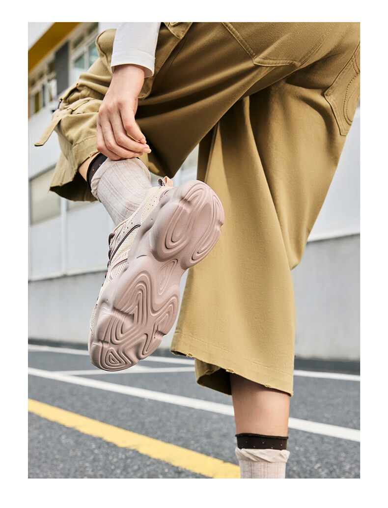 ERKE Women's Casual Shoes Thick Sole Dad Sneakers Soft Comfortable Sports Shoes Versatile Simple Women's Casual Sneakers | Manwu 20