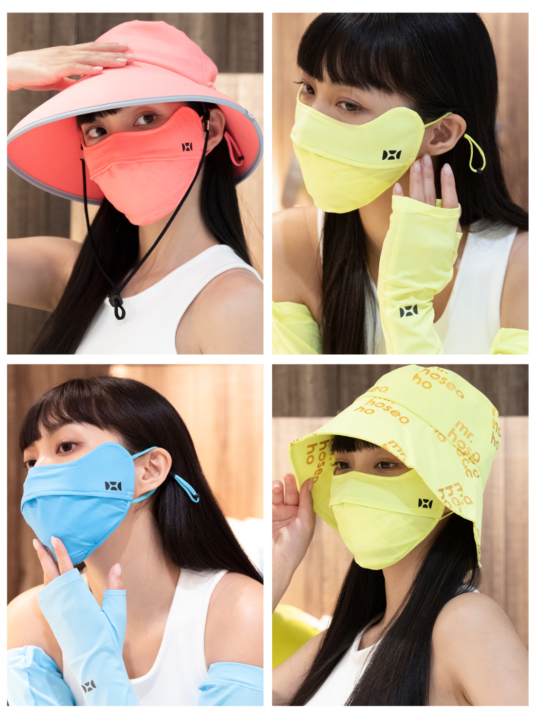 HOII Celebrity Style New Cat-Shaped Breathable Dust Mask Adjustable Sunshade UV Protection Red 6