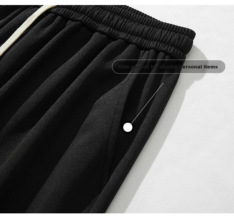 GLM Men's Summer Breathable Shorts, Loose Fit Five-Point Beach Running Fitness Sports Pants 15