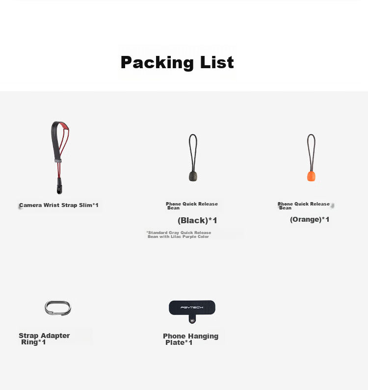 PGYTECH Camera Wrist Strap Dandelion Slim Quick Release DSLR Shoulder Strap for Nikon Z5 Fuji XT30 Canon G7X2 Sony ZVE10 Vintage Quiet Night Black 21
