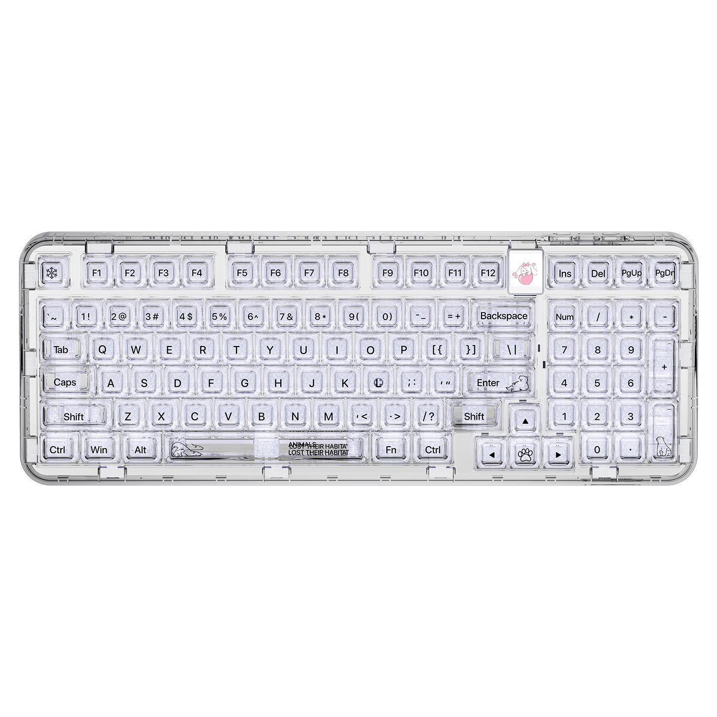 CoolKiller CK98ultra Wireless Bluetooth Tri-Mode Transparent Customizable Polar Bear Mechanical Keyboard Hot-Swappable High-Performance Gaming E-Sports Office Home