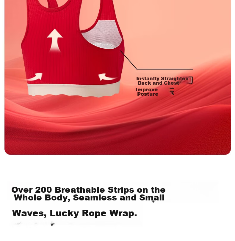 Meishianxuan 2026 Girls' Red Cotton Vest and Bra Set for 12-Year-Olds in Developmental Stage 6