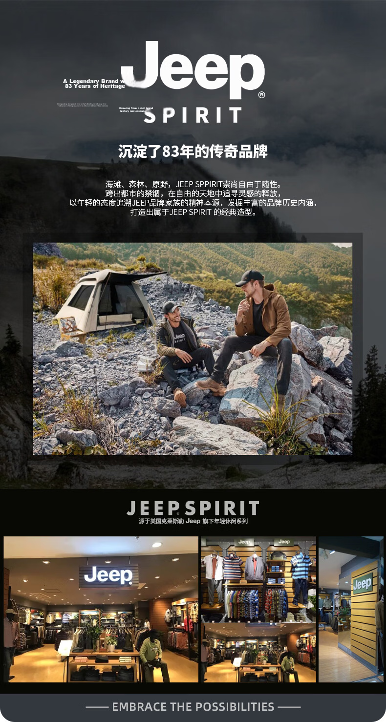 JEEP SPIRIT Men's Polo Shirt Summer Trendy Casual Japanese Workwear Short Sleeve T-Shirt Commuter Collared Top 1