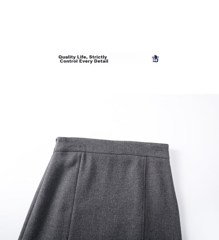 Demana Winter Elegant Structured Textured Tweed Fish Tail Petite Women's Skirt 21