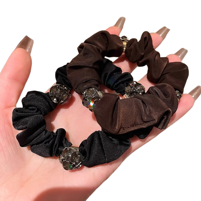 Dijing Large Intestine Hair Tie Women's High-End Light Luxury 2026 New Hair Rope Elastic Band Hair Tie Gentle on Hair Practical