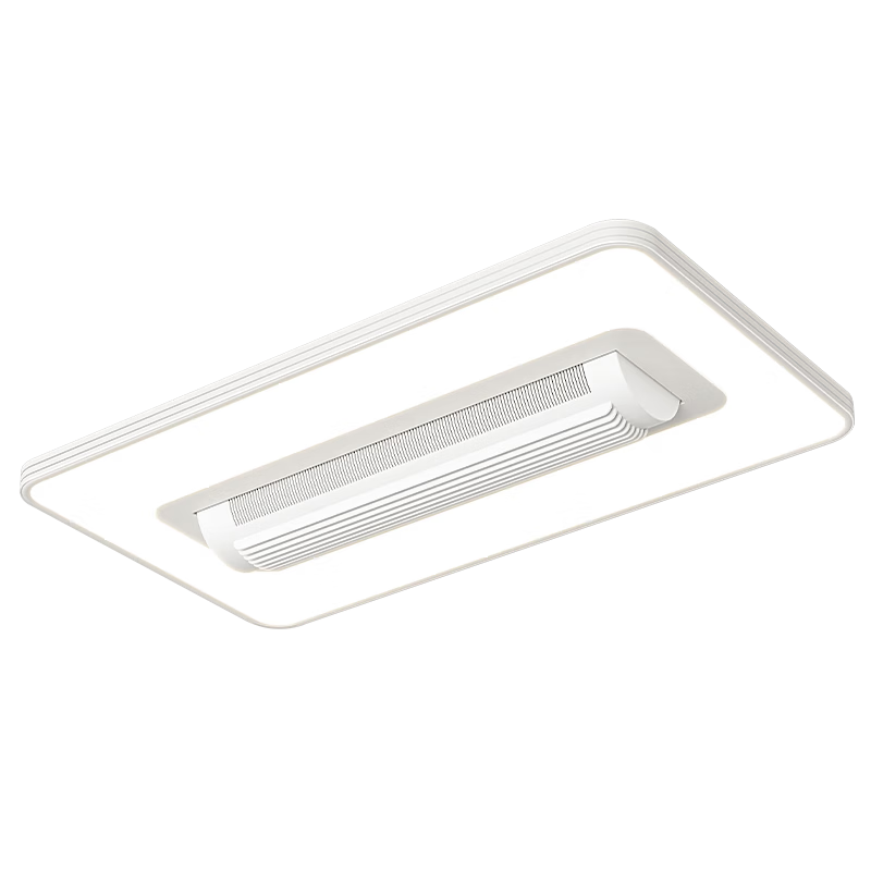 Kuka LED Ceiling Fan Light Bladeless Fan Integrated Living Room Bedroom Lighting 110cm with Installation