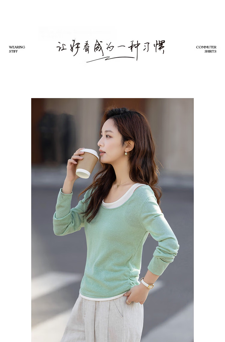 Demana Linen Lyocell Blend Sweater Spring Faux Two-Piece Striped Colorblock Knit Vest for Women 11
