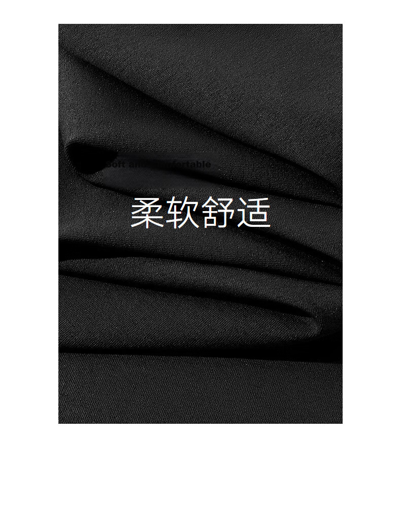 Gxgjeans Men's Shoulder Panel Simple Commuter Lapel Short Sleeve Polo Shirt 26 Summer New Black 170/M 3