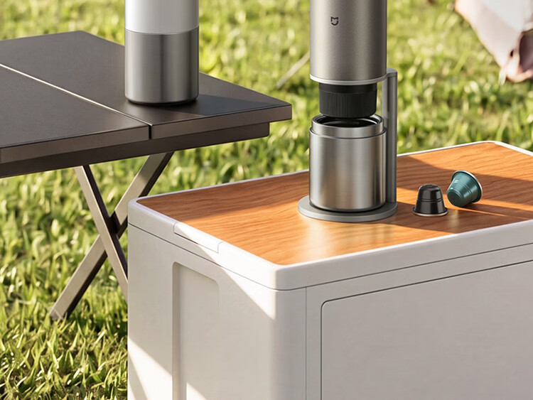 Mijia Xiaomi Portable Coffee Maker Mini Handheld Fully Automatic Capsule and Ground Coffee Machine for Office and Home Outdoor Camping Cold Brew and Hot Brew White with Storage Bag 2