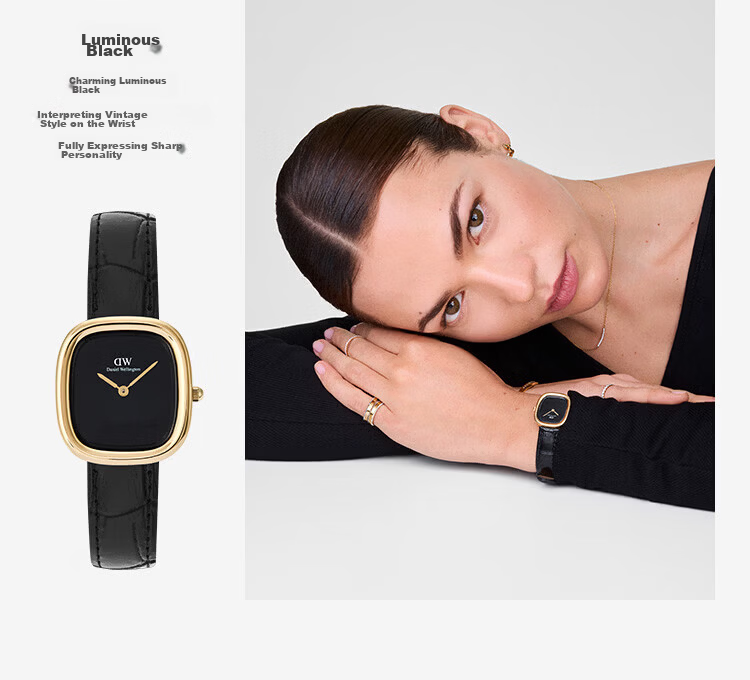 Daniel Wellington Women's Watch DW880 Square Leather Strap Quartz Wristwatch - Women's Day Gift 10
