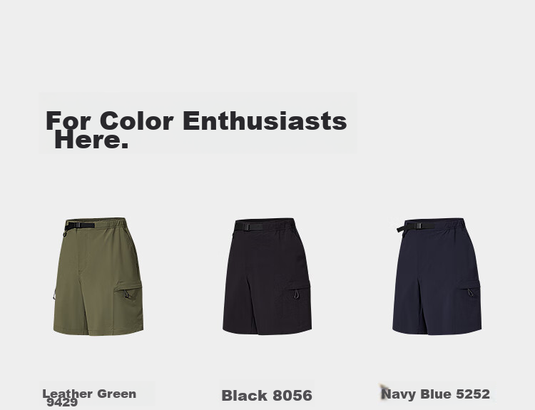 Bosideng Summer Casual Sports Sun Protection Shorts for Men UPF50+ Cooling Comfortable Outdoor Travel Shorts 5