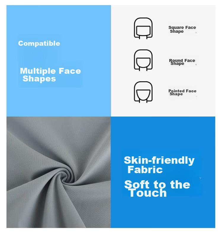 Peak Men's Cooling Breathable UV Protection Sun Mask Cycling Face and Neck Cover Lightweight Skin-Friendly Bikini Ear-Hook 6